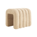 Ottoman Stool Teddy Fabric Ridge Arch