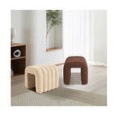 Ottoman Stool Teddy Fabric Ridge Arch