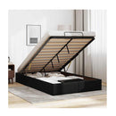 Ottoman Storage Bed Frame Without Mattress Black King Single