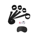 Ouch Black And White Bed Bindings Restraint System Black Restraints