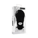 Ouch Black And White Submission Mask Black Hood Mask