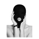 Ouch Black And White Submission Mask Black Hood Mask