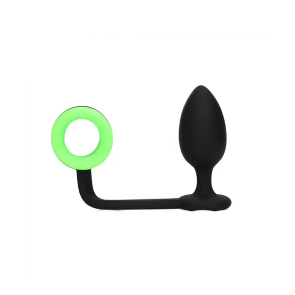 Ouch Glow In The Dark Butt Plug With Cock Ring