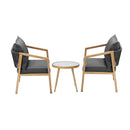 Outdoor Bistro Set Patio Chairs&Table 3 PCS
