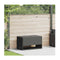 Outdoor Cushion Box Black Poly Rattan