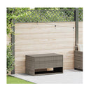 Outdoor Cushion Box Grey Poly Rattan