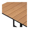 Outdoor Dining Table Furniture Patio Garden Setting Wood Plastic