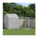 Dog Kennel With Roof Galvanised Steel