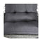 Outdoor Egg Swing Chair With Stand Cushion Wicker Armrest Light Grey