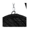 Outdoor Egg Swing Chair With Stand Cushion Wicker Armrest Black