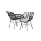 Outdoor Furniture Lounge Setting 3 Piece Bistro Set Table Chairs Patio