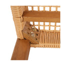 Outdoor Garden Bench Seat Dining Acacia Wood 2  Seater Patio Furniture