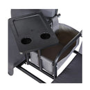 Outdoor Patio Swing Chair 2 Seater Canopy Table Top Cup Holder Black