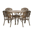Outdoor Dining Chairs&Table Bistro Set 5 Piece