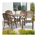 Outdoor Dining Chairs&Table Bistro Set 5 Piece