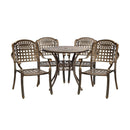Outdoor Dining Chairs&Table Bistro Set 5 Piece