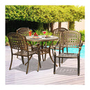 Outdoor Dining Chairs&Table Bistro Set 5 Piece