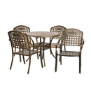 Outdoor Dining Chairs&Table Bistro Set 5 Piece
