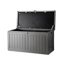 Outdoor Storage Box Bench Seat 190L Black