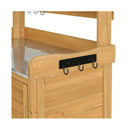 Outdoor Storage Cabinet Box Potting Bench Table Shelf Chest Garden Shed