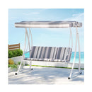 Outdoor Swing Chair Garden Bench 3 Seater Canopy Cushion Furniture