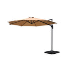 Outdoor Umbrella 3m Base Cantilever Beach Stand Sun Roma Beige 50cm