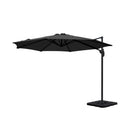 Outdoor Umbrella 3m Base Cantilever Beach Stand Sun Roma Black 50cm