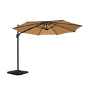 Outdoor Umbrella 3m Base Cantilever Beach Stand Sun Roma Beige 50cm