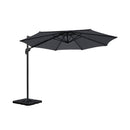 Outdoor Umbrella 3m Base Cantilever Beach Stand Sun Roma Charcoal 50cm