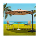 Outdoor Umbrella 3m Base Cantilever Beach Stand Sun Roma Beige 50cm