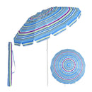 245cm Outdoor Umbrella Potable Sun Shade Shelter Garden Patio Parasol Canopy Blue