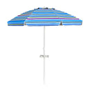 220cm Outdoor Umbrella Potable Sun Shade Shelter Garden Patio Parasol Canopy Blue