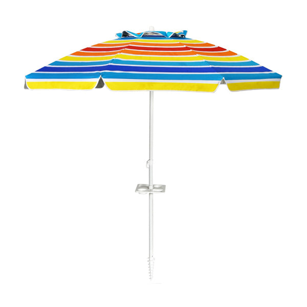 220cm Outdoor Umbrella Potable Sun Shade Shelter Garden Patio Parasol Canopy Multicolor