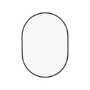 Oval Bathroom Vanity Wall Mirror Stainless Steel