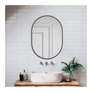 Oval Bathroom Vanity Wall Mirror Stainless Steel