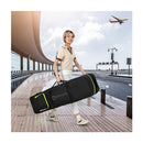 Soft Sided 600D Oxford Golf Travel Bag With Wheels And Pocket