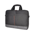 Oxhorn Notebook Back Nylon Fabric Top Zip Closure Padded Black Grey