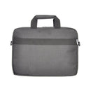 Oxhorn Notebook Back Nylon Fabric Top Zip Closure Padded Black Grey