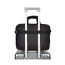 Oxhorn Notebook Back Nylon Fabric Top Zip Closure Padded Black Grey