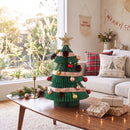 Folding Christmas Tree 47CM Xmas Table Decorations Green DIY Kit