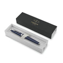 Parker Im Fountain Pen Blue Lacquer Chrome Trim Medium Nib
