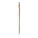 Parker Jotter Ballpoint Pen Stainless Steel Gold Trim