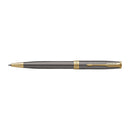 Parker Sonnet Grey Lacquer Gold Trim Ballpoint Pen