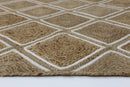 Amber Nest Beige Natural Parquetry Rug