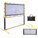 Pickleball Net Rebounder Portable Training Practice 6FT Black Yellow