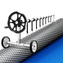 Pool Cover 600 Micron Solar Heat Blanket LDPE 10.5x4.2m with 5.55m Roller