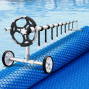 Pool Cover 600 Micron 7x4m with Roller 5.55m Swimming Pools Solar Blanket