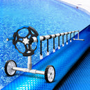 Pool Cover 8x4.2m 400 Micron Swimming Pool Solar Blanket 5.5m Blue Roller