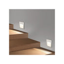 Tri Colour Recessed Wall Light White