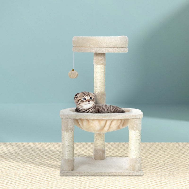 Cat Tree 69cm Scratching Post Tower Scratcher Wood Condo Toys House Bed